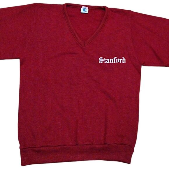 Vintage 'Artex' Stanford University Sweater, Size Small, Burgundy - Picture 3 of 6